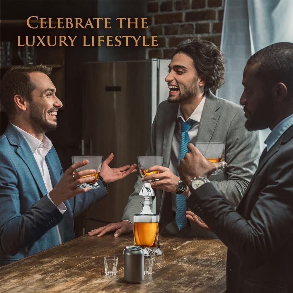 Nutrichef Home Bar Whiskey Decanter -Whiskey Glass Decanter Aerator Set, Elegant