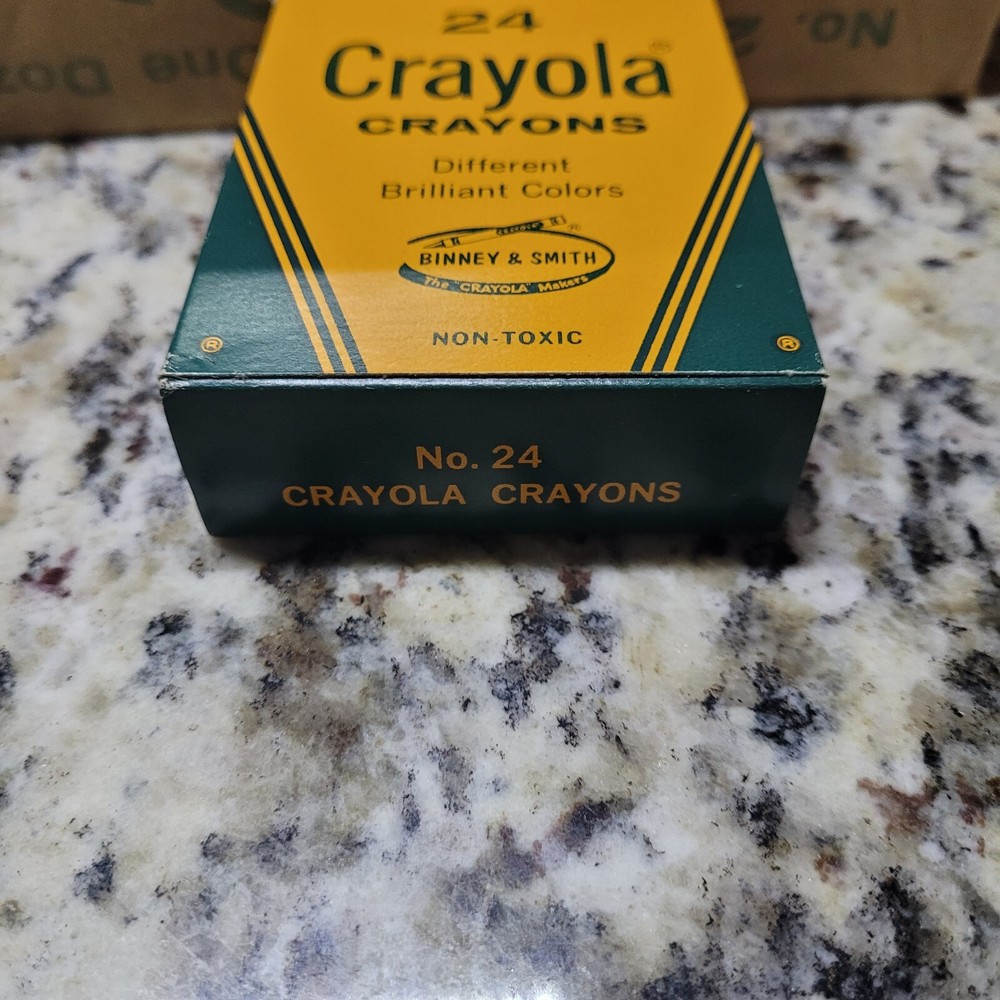 Vintage Binney & Smith Crayola Crayons Full Case Original Wrapper 12 Boxes #24