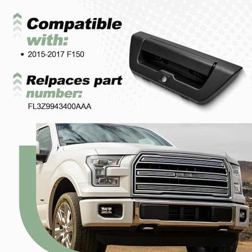 Tailgate Handle Kit with Backup Camera Hole Compatible with 2015-2017 F150