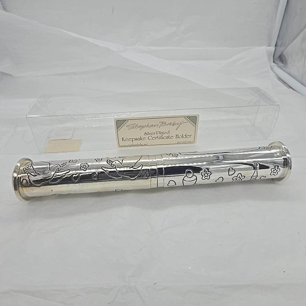 Stephan Baby Silver-Plated Keepsake Communion Certificate Holder