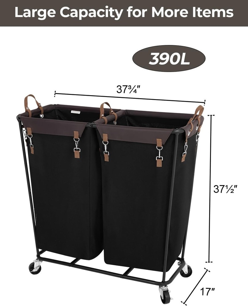 Multi-Functional Clothes Sorter with 2 Sections, Perfect for Organization