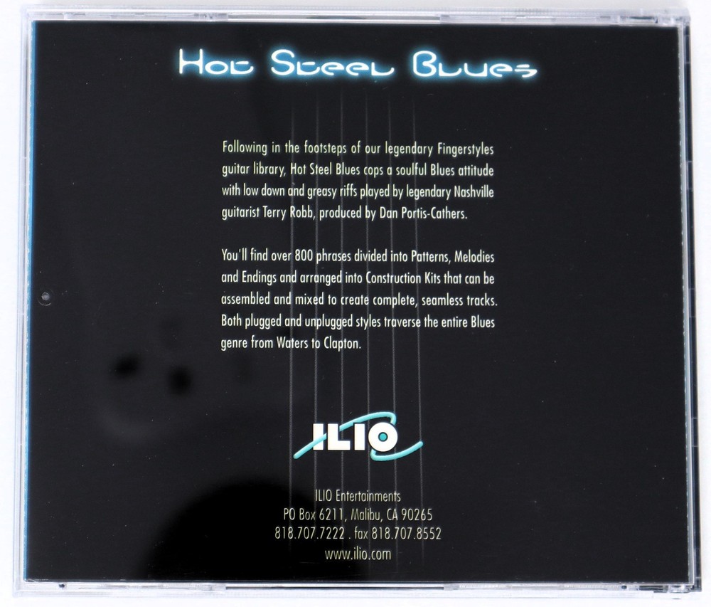 Ilio Hot Steel Blues Sample Library/Sound Library/Sampling CD