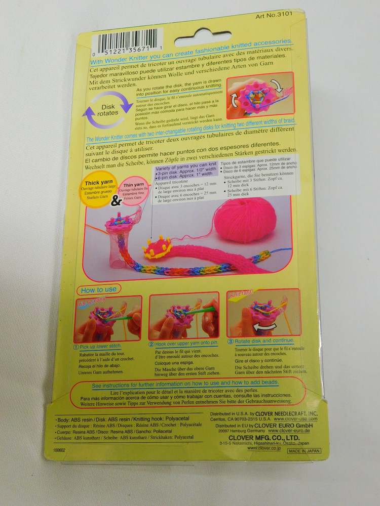 NEW Clover WONDER KNITTER Kit Knitting Tool