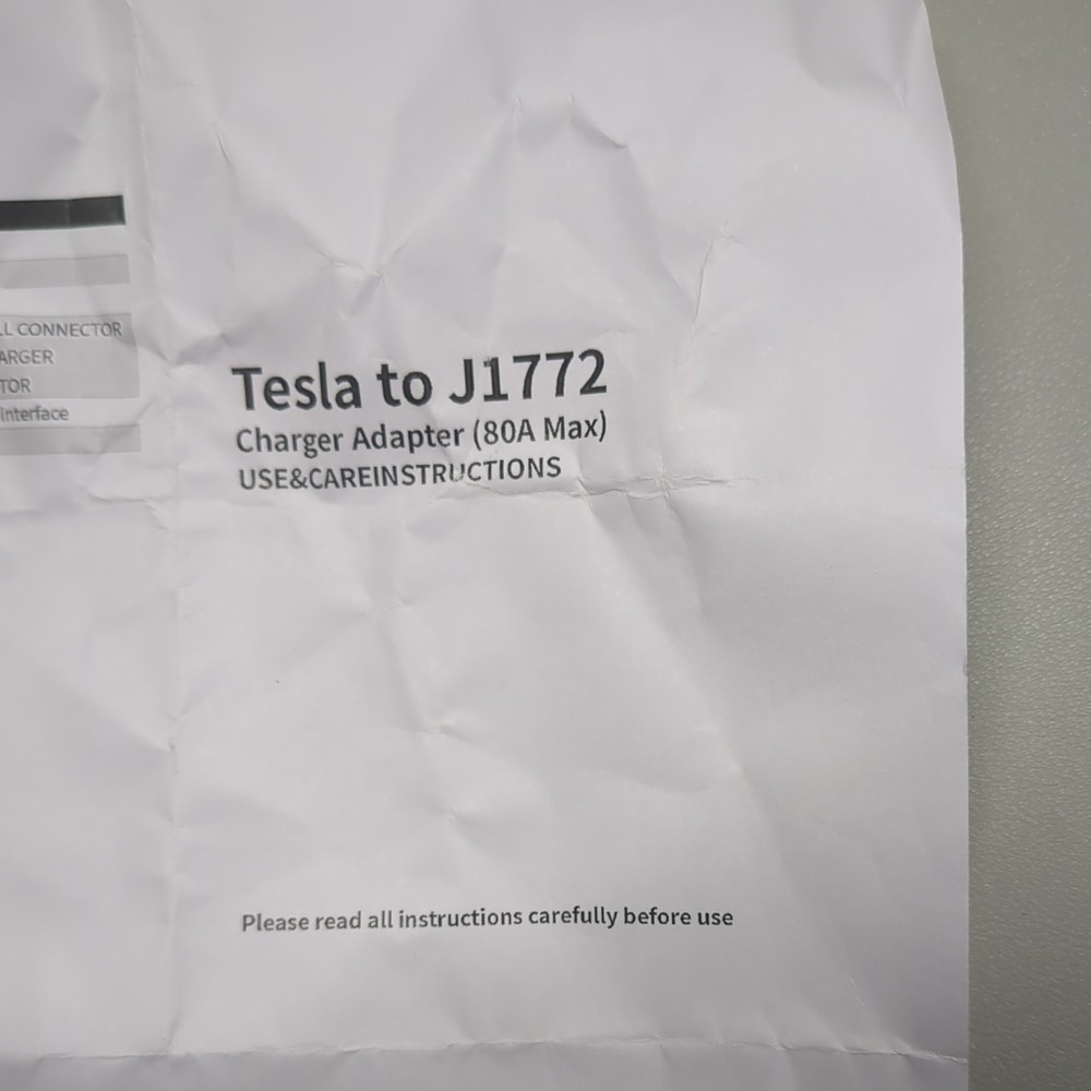 Tesla to J1772 Adapter Charging Adapter