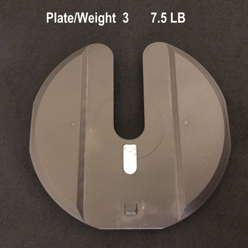 Bowflex 1090 Only SelectTech Dumbbell Replacement #3 Middle Weight Plate (7.5lb)