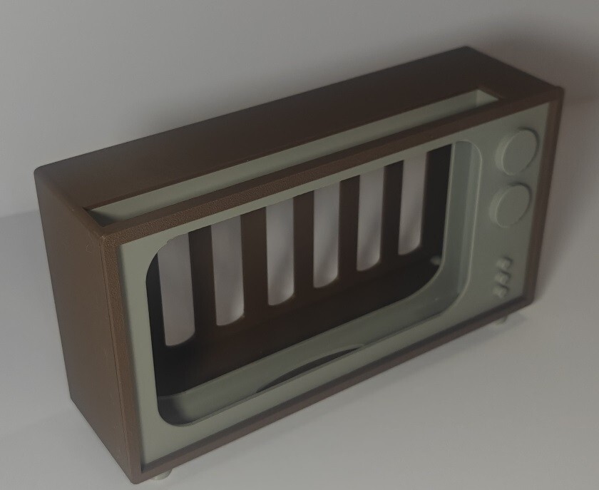 80'S MINI TV RETRO VINTAGE DISPLAY CASE HOLDER FOR NINTENDO SWITCH OLED UNIQUE