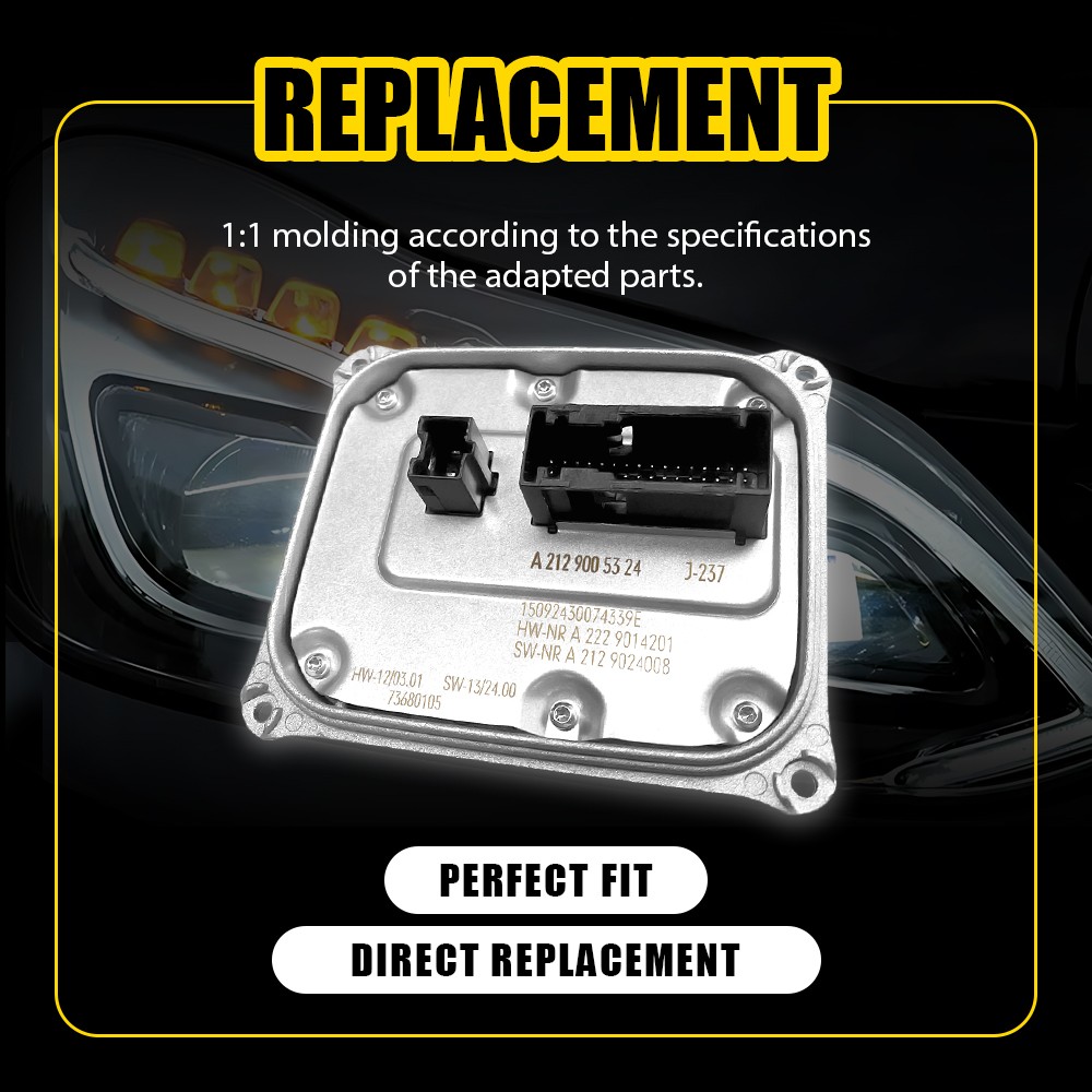 LED Headlight Ballast Control Unit Module For 2014-2016 Mercedes-Benz E-CLASS