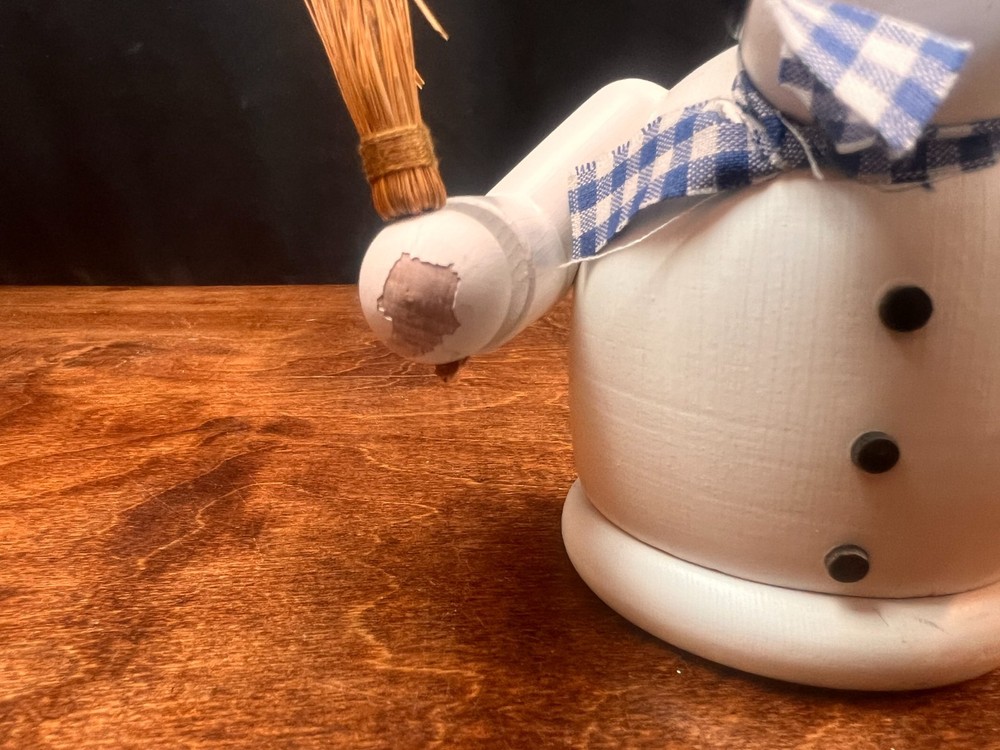 KWO Happy Snowman German Smoker *missing base*