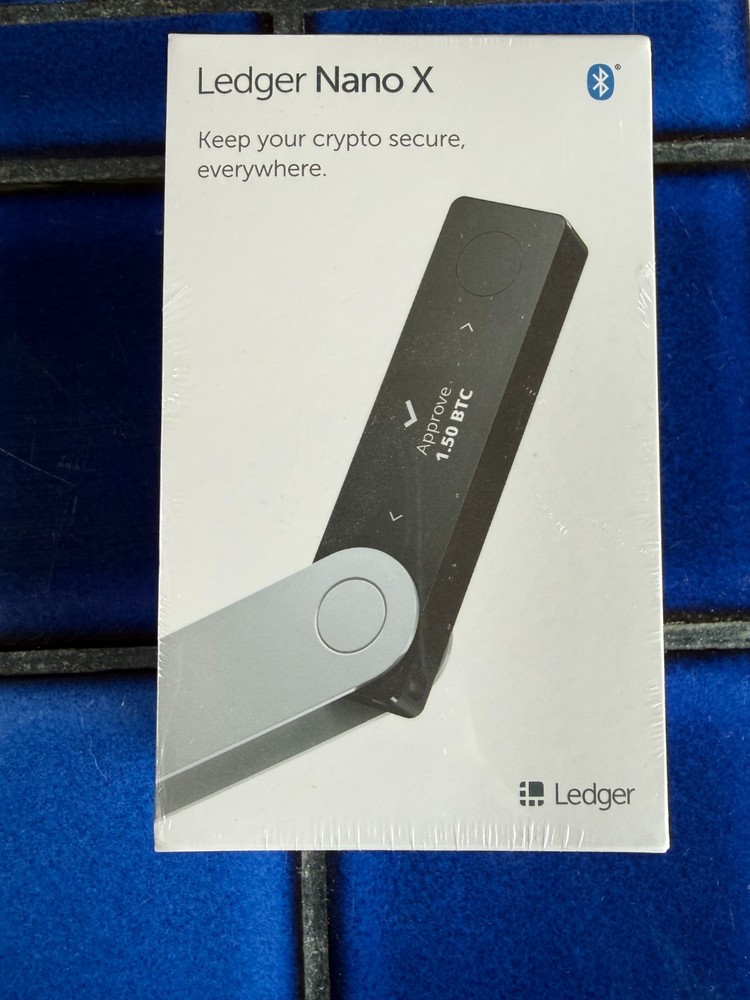 Ledger Nano X Cryptocurrency Bluetooth Hardware Wallet - Factory Sealed