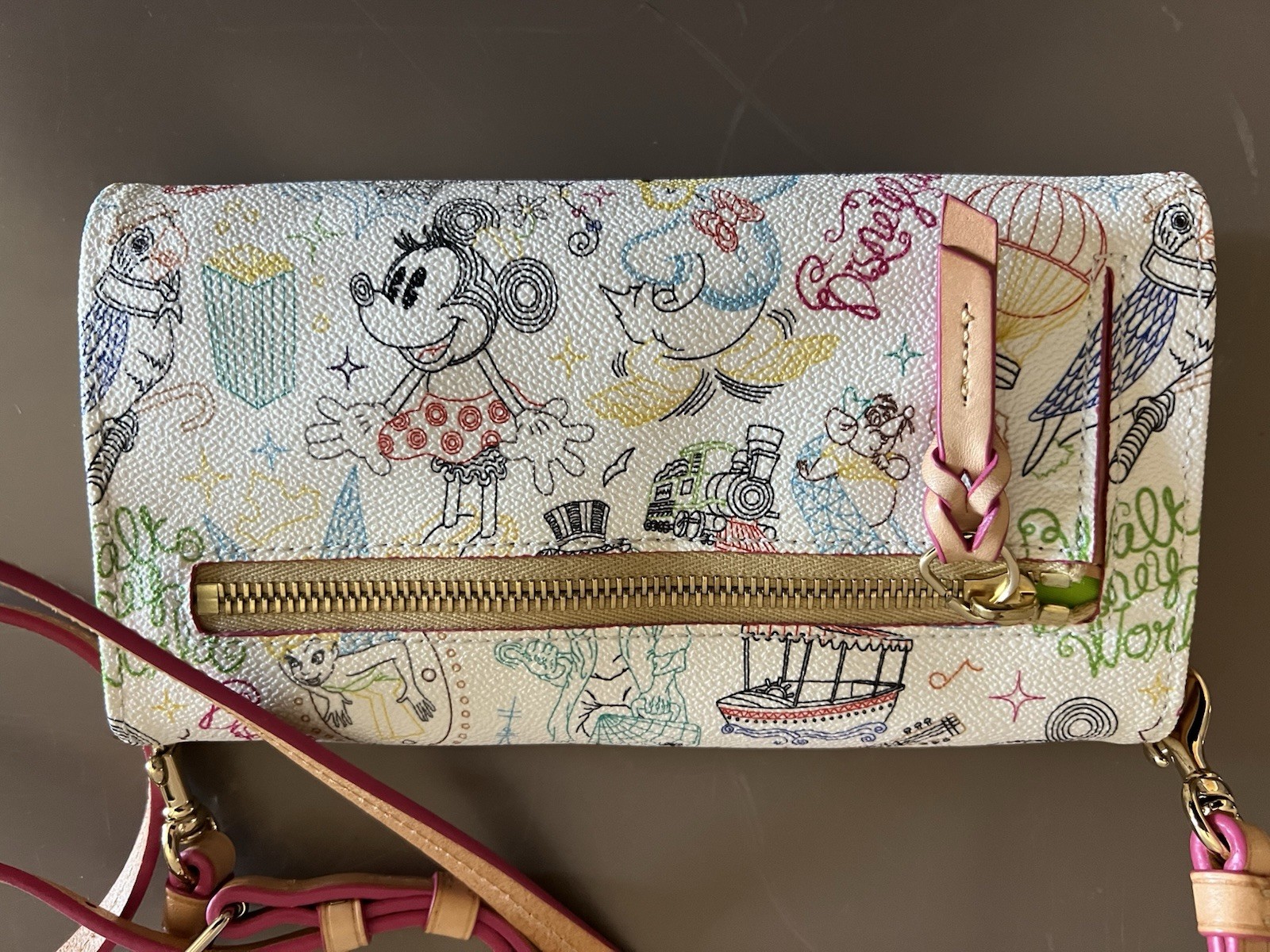 Disney Dooney & Bourke Walk in the Park Crossbody Wallet Handbag NEW