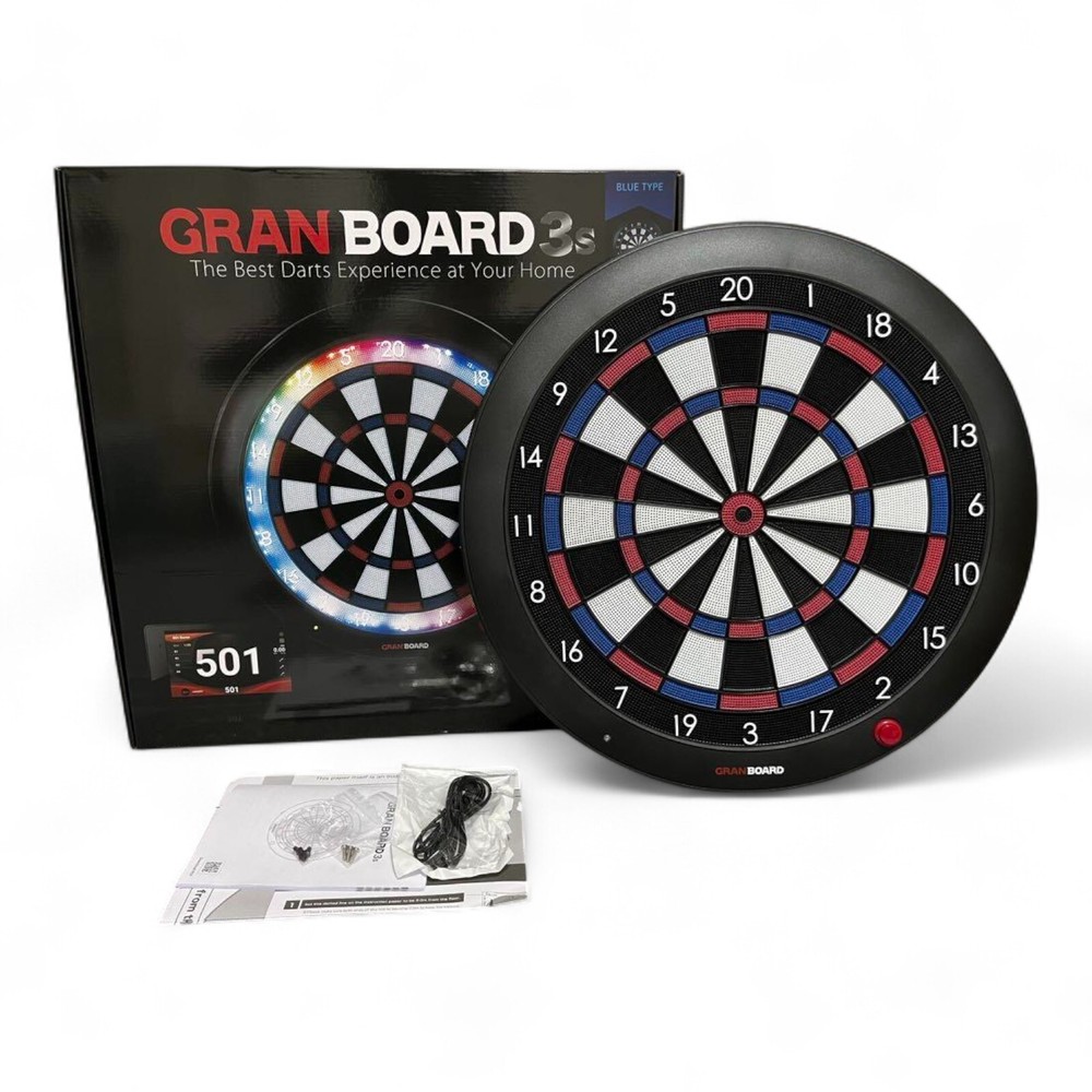 GRAN BOARD 3s LED Bluetooth Dartboard(Blue)