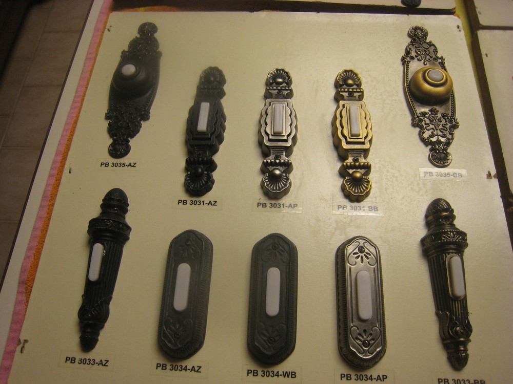 Teiber Craftmade PB3035-BB Designer Surface Mt Lighted Doorbell Push Button