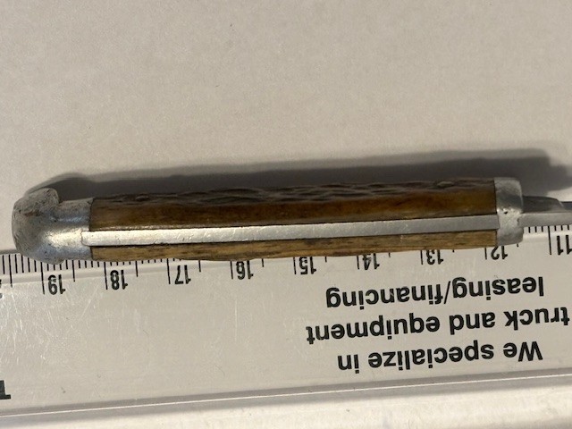 Queen Cutlery 6” Jigged Handle Fixed Blade Knife Bird and Trout 1951 -54' era