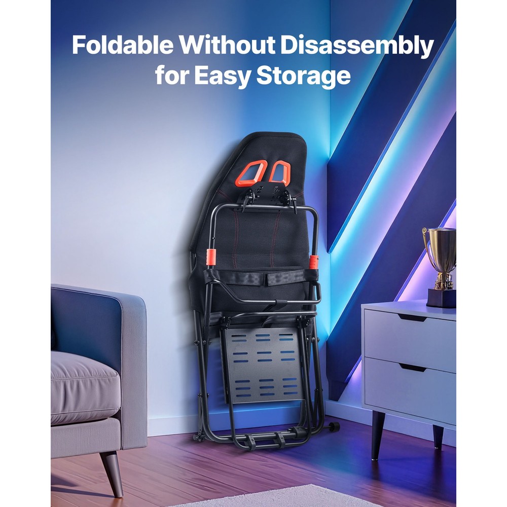 Uimoso Foldable Racing Wheel Stand Compatible with Logitech,Thrustmaster,Fanatec