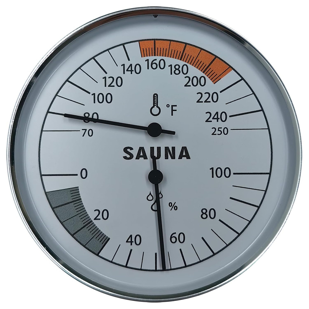 Sauna Thermometer & Hygrometer Combo, Precise Temperature, Humidity Gauge Tool