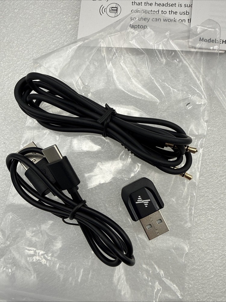Wireless Headset & Mic Bluetooth V5.2 AI Noise Cancelling Microphone (PC, Phone)