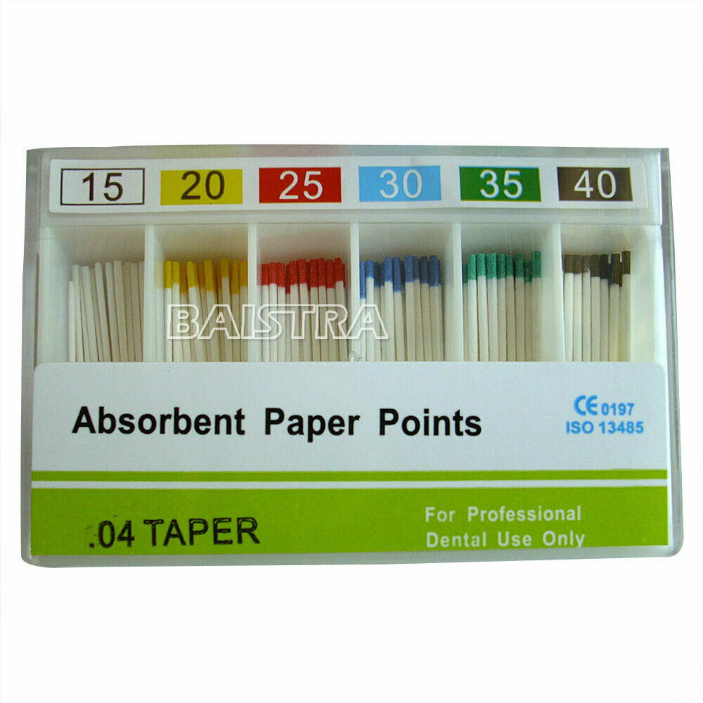 AZDENT Dental Endodontic Absorbent Paper Points Gutta Percha Points Assorted