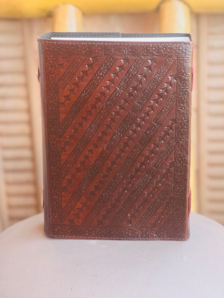 Extra Large 600 Page Brown RefinedLeather Unlined Diary Leather Journal