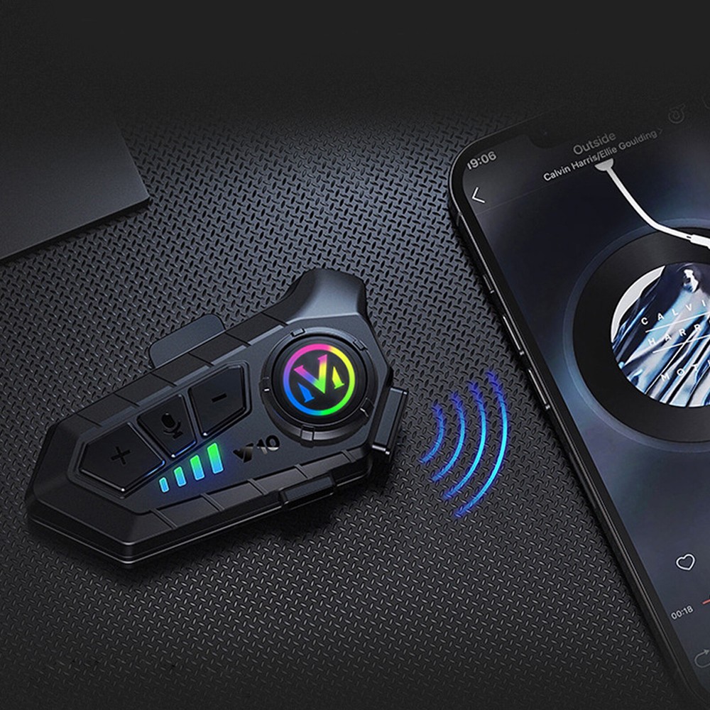 Motorcycle Helmet Headset Intercom Wireless Bluetooth Headphone HiFi Waterproof