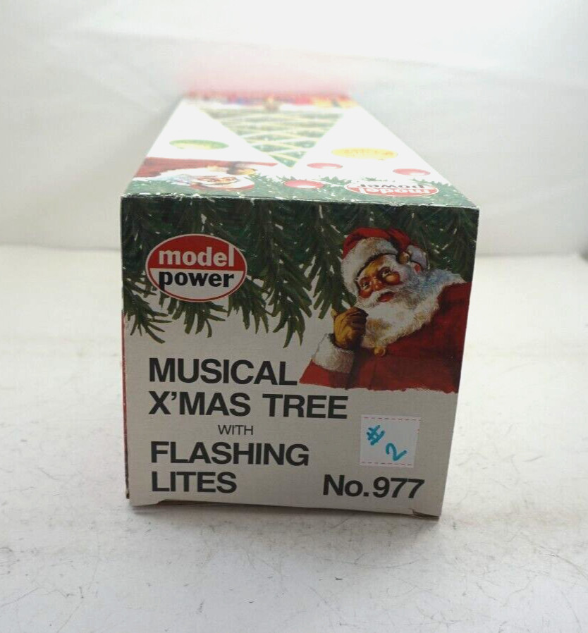 NOS Model Power 12" MUSICAL X'MAS TREE Train Layout Accessory 977 (#2)