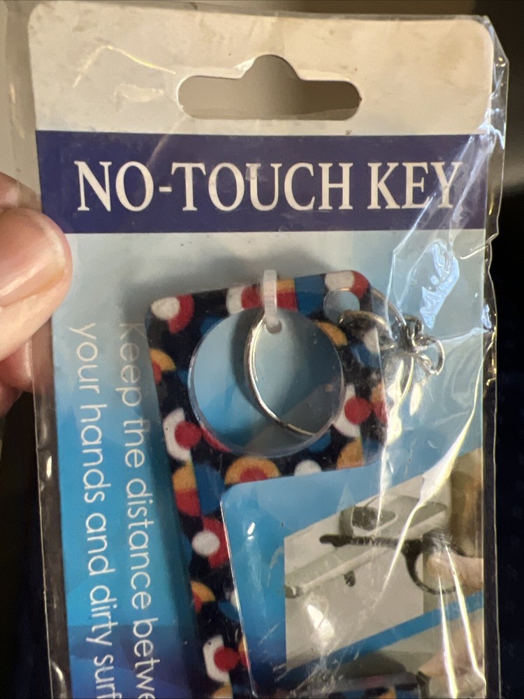 No-Touch Key - Multicolor ~ Touchless Door Opener & Key Ring - Germ Protection