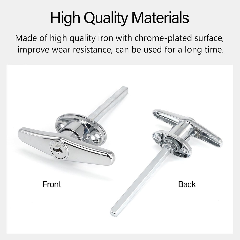 Garage Door T-Handle Replacement Lock, Universal Replacement Hardware Garage ...