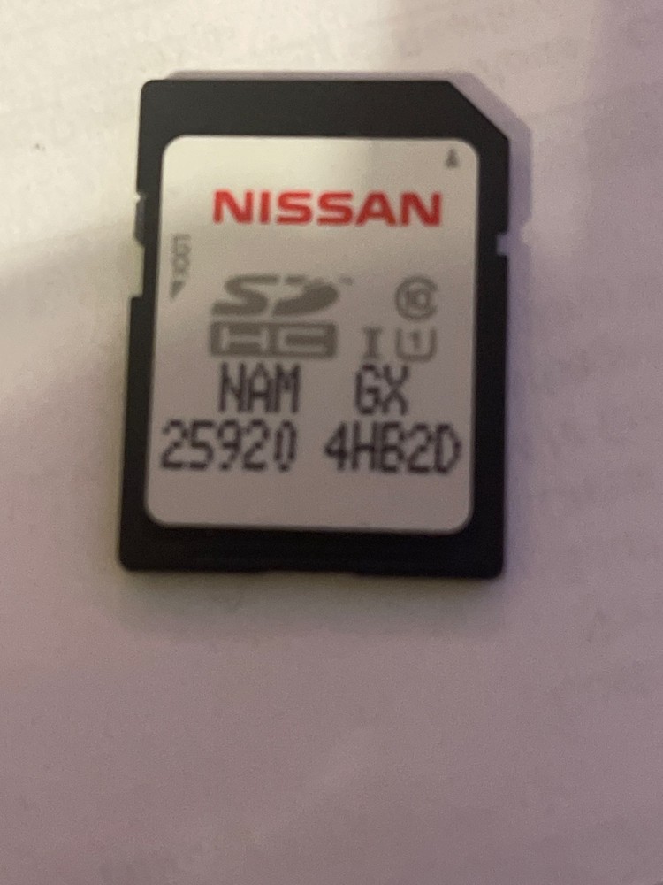 NISSAN NAVIGATION SD MAP MEMORY CARD OEM 25920-4HB2D