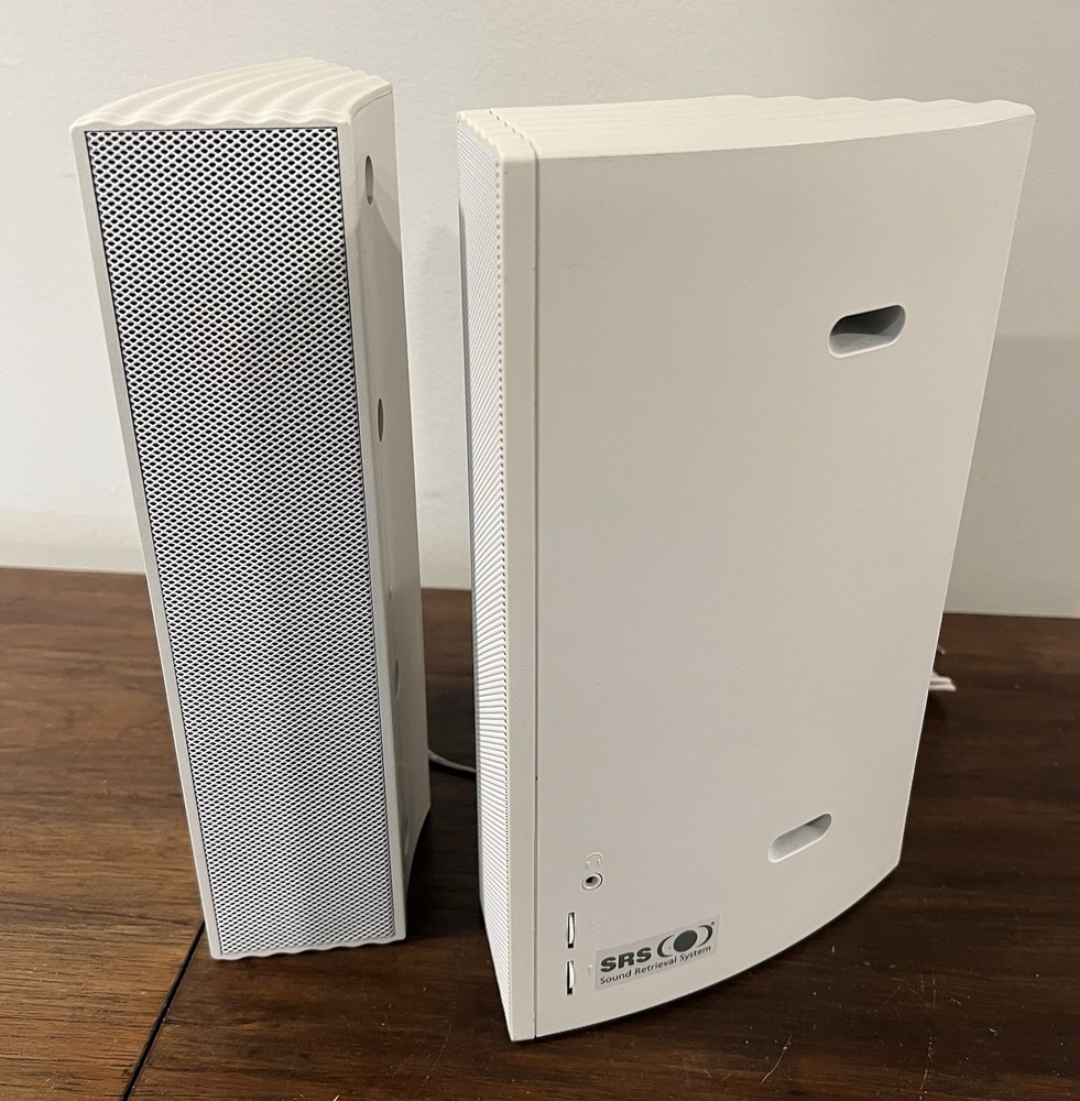 SRS Sound Retrieval System Speakers For Packard Ball Computer VTG Tested *READ*
