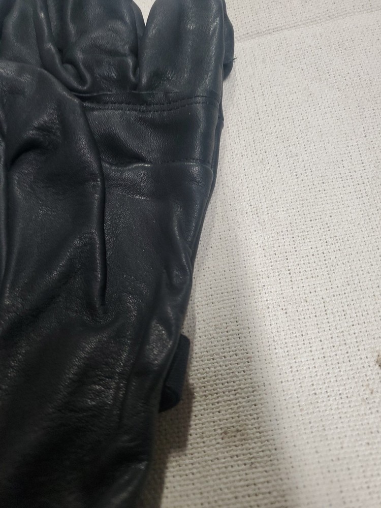 Light Duty Black Leather D3A Gloves USGI Size 4 ( Medium) NOS