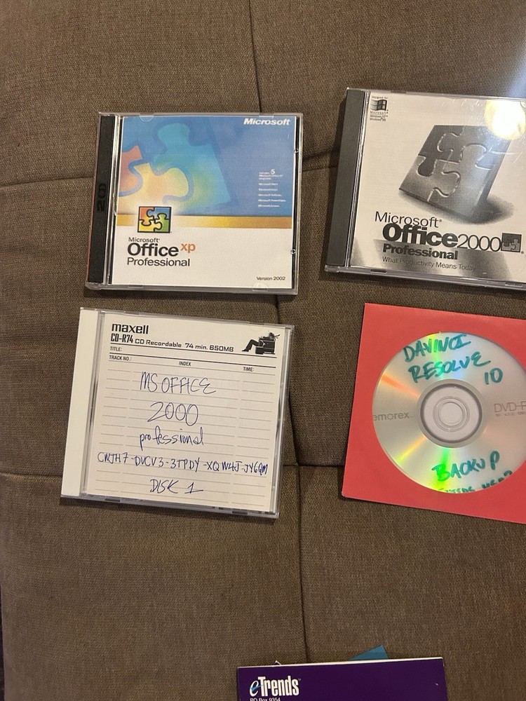 Backup Software Cd-rs Microsoft Macromedia Adobe