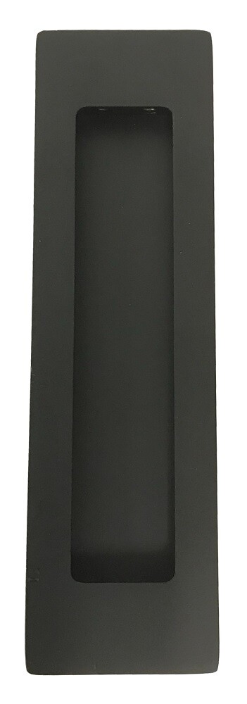 Emtek 220307US19 Modern Rectangular 7" Flush Pull - Flat Black