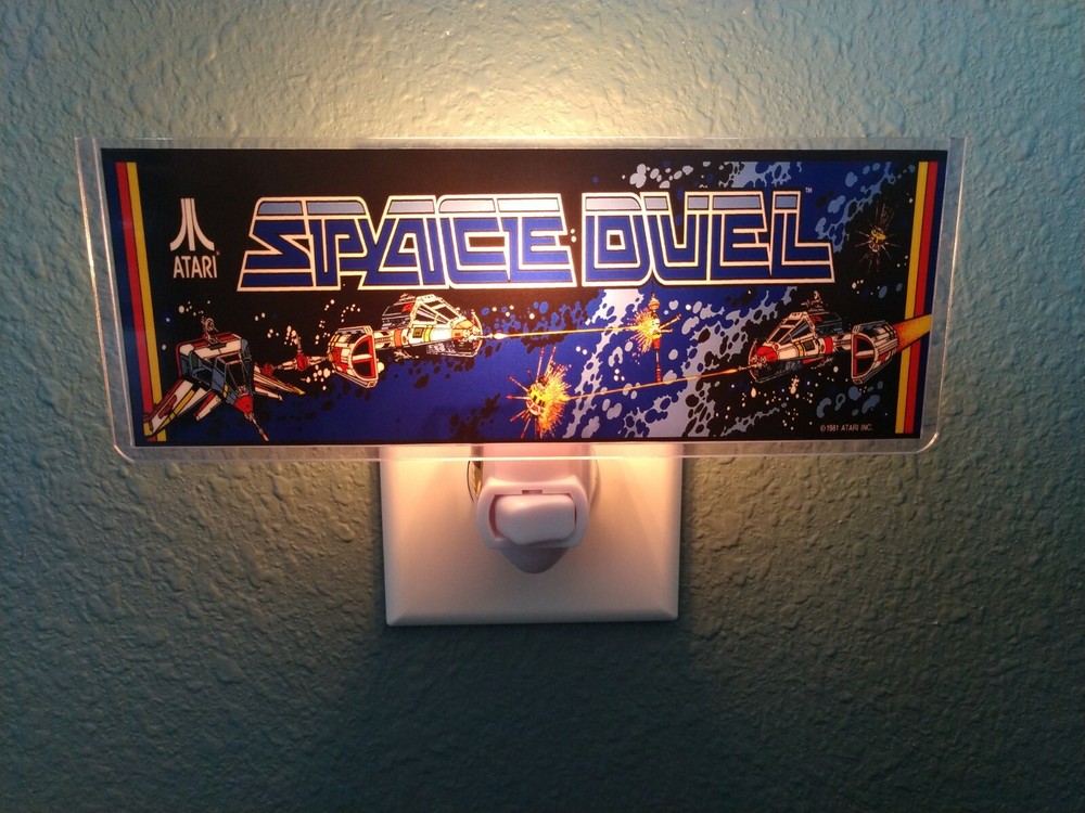SPACE DUEL Arcade Marquee Night Light