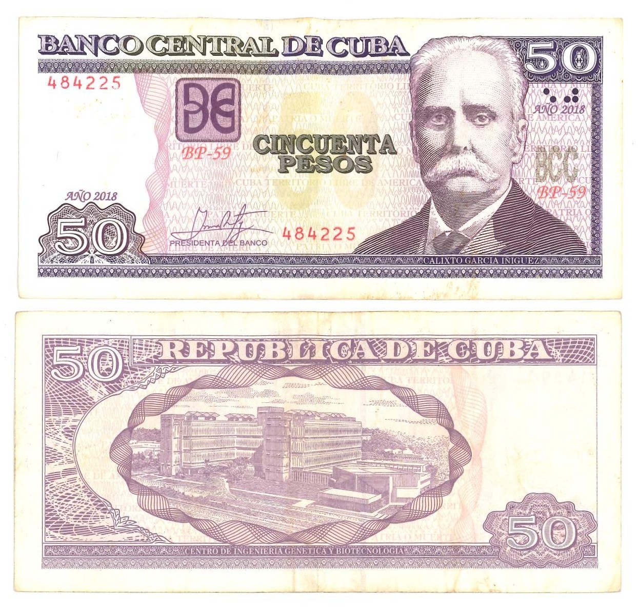 🇨🇺 Carribean Island 50 Pesos Banknote Currency Paper Money Garcia Iniguez P123