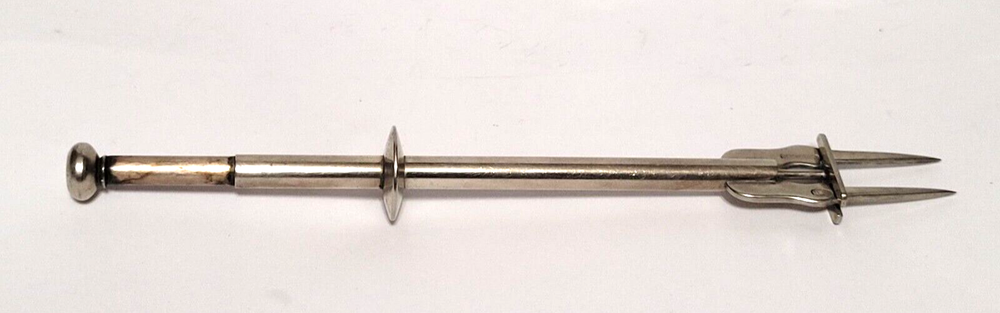 ALPAKA Mechanical Spring loaded Olive / Cherry Fork - Bar Tool