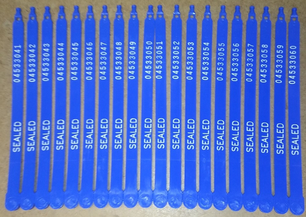 Cambridge Plastic Security Seals Box of 1000