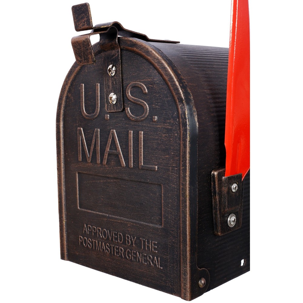 Mailbox/Post Light Combination Kit, Heavy Duty Cast Aluminum Mail Box, Modern