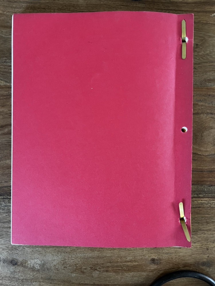 Star Trek: The Next Generation - 'Ethics' Original Final Draft Script (1991)