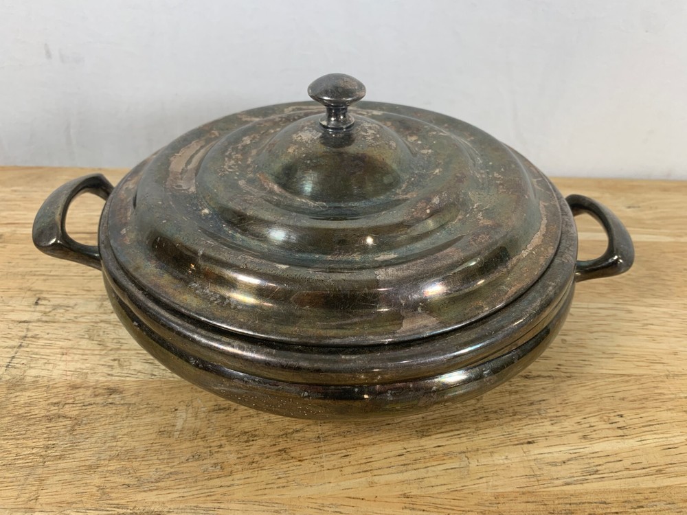 FB Rogers Silver Company Silverplate Casserole Dish 9"