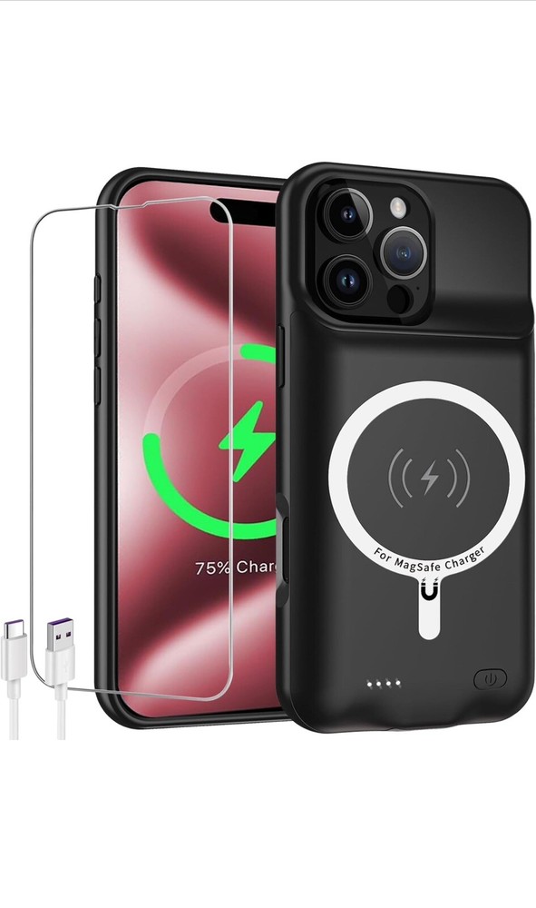 Battery Case for iPhone 16 Pro Max, Newest 12000mAh