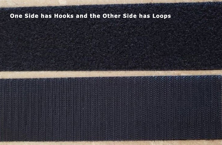 Two 8 x 2 inch Hook and Loop Extension Straps