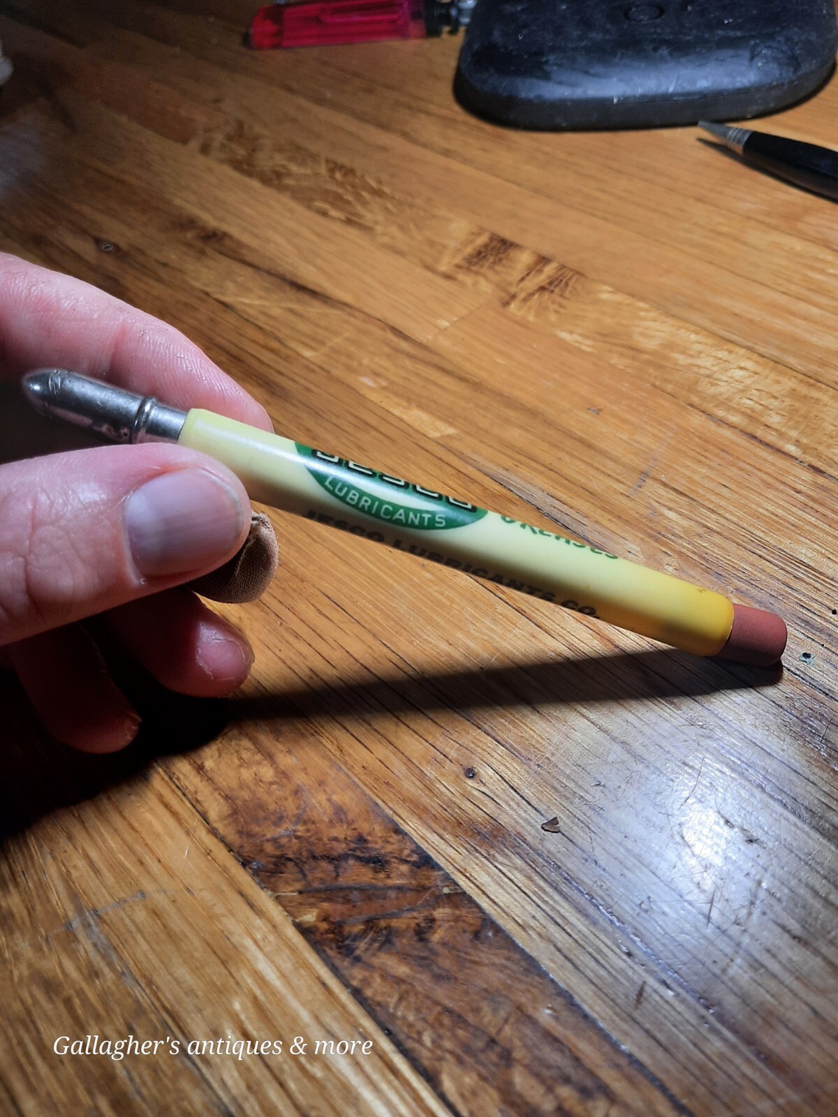 Rare Vintage Oil Advertising Bullet Pencil Jesco Greases North Kansas City Mo