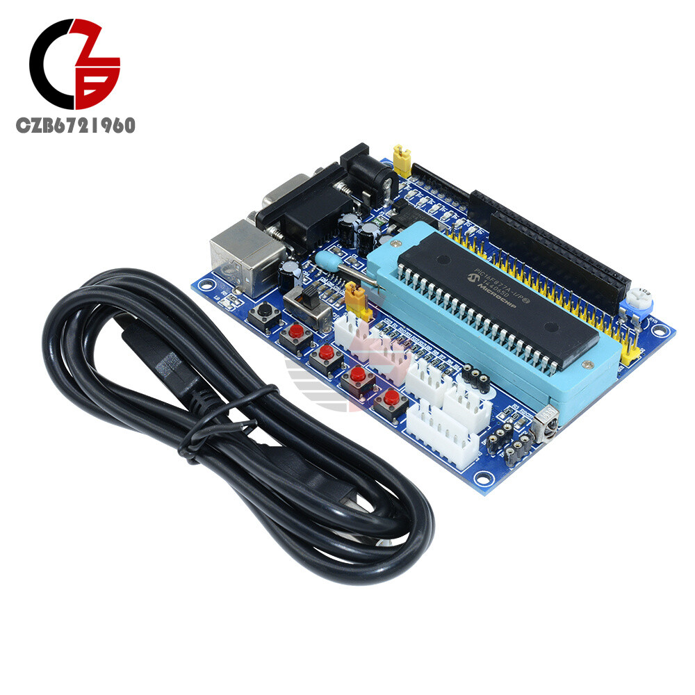 PIC16F877A PIC Microcontroller Development Board USB 12V DC Power ICSP Interface