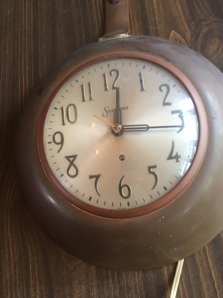 sessions electric wall clock