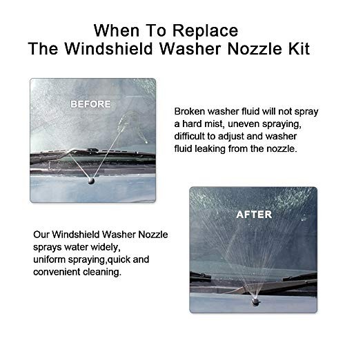 Front Windshield Washer Nozzle Kit fit for GMC Acadia Windshield Washer Nozzles