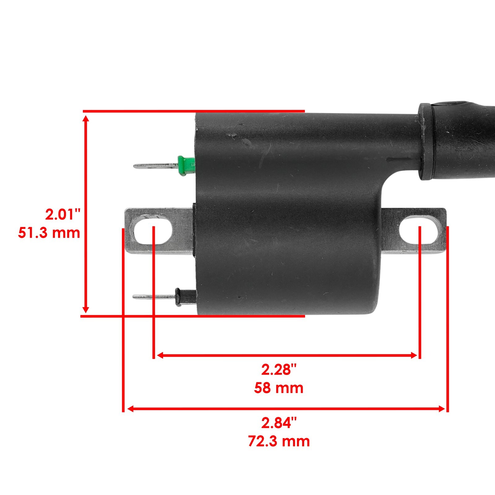 Caltric Ignition Coil And Cap For Honda Foreman 500 TRX500F 4x4 ES 2014-2019