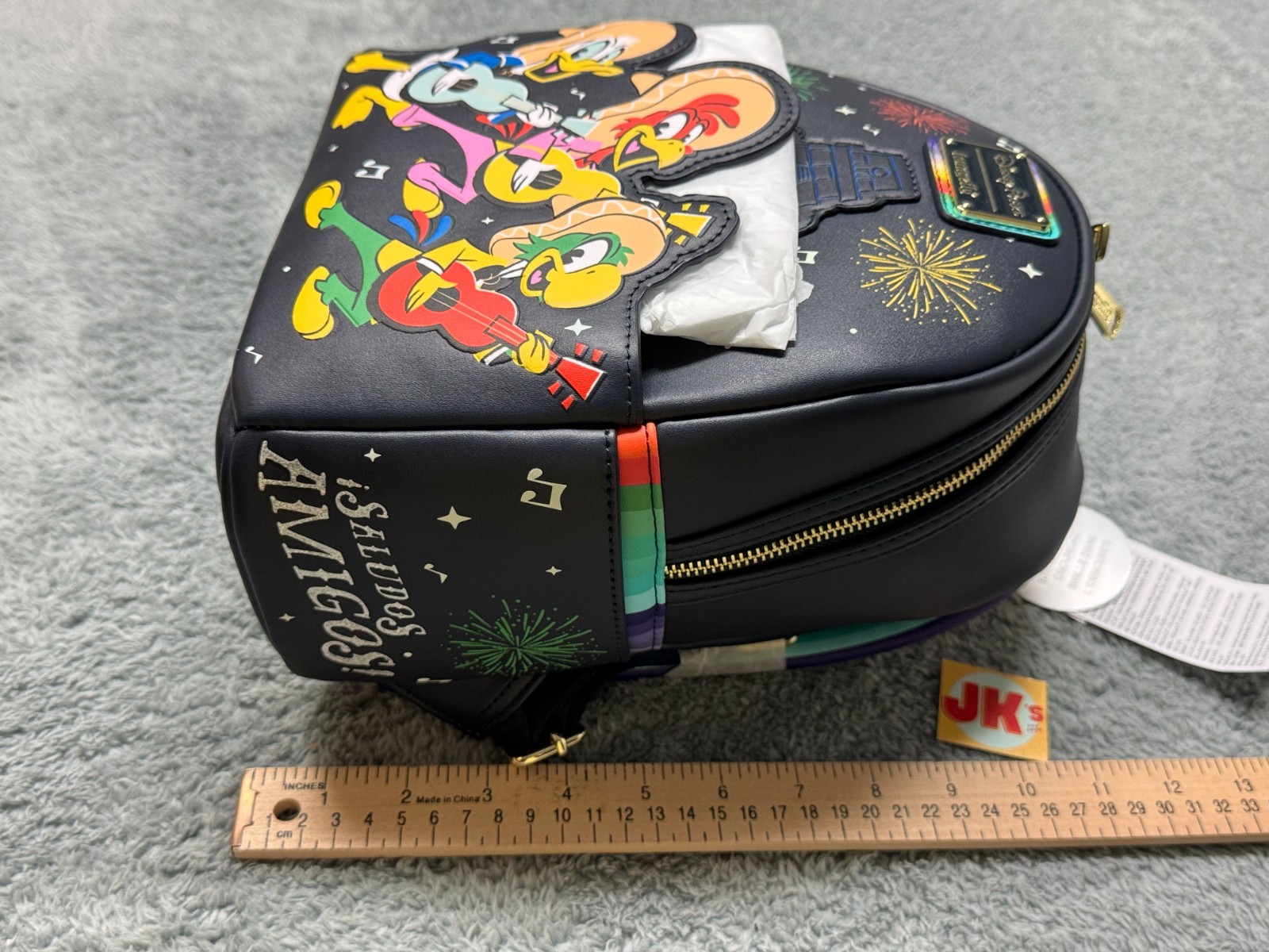 NEW Disney Parks Loungefly Mini Backpack Three Caballeros Donald Duck Mexico