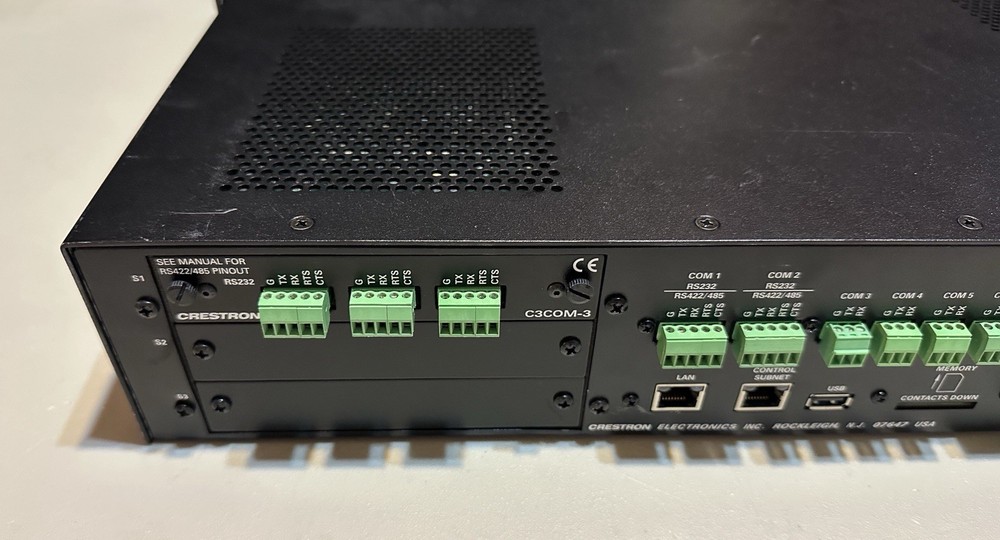 Crestron PRO3 Control Processor + 1 Crestron C3COM-3 Card [USED]