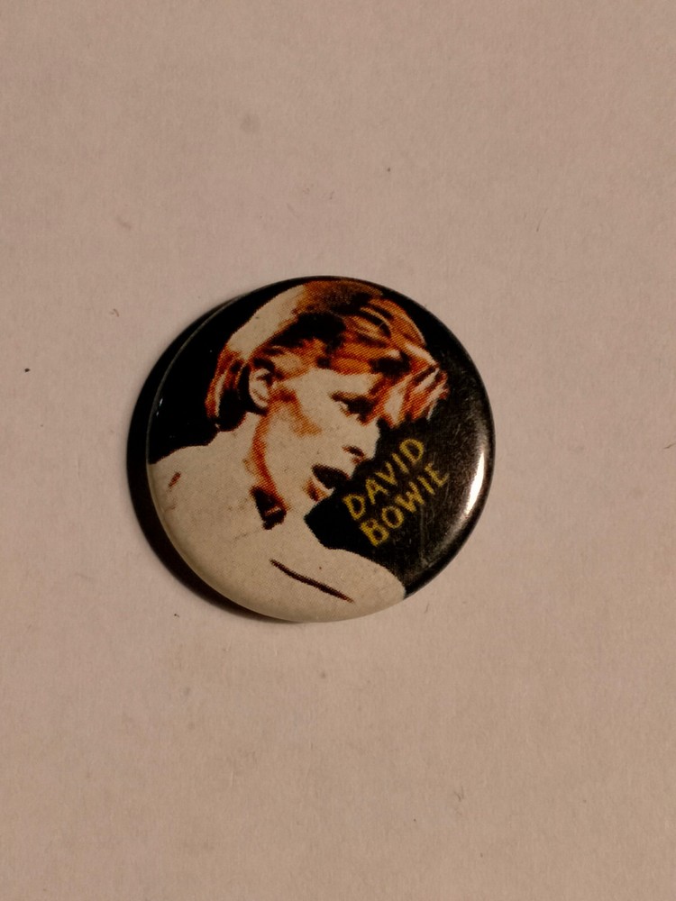 David Bowie music pop group vintage SMALL BUTTON 12