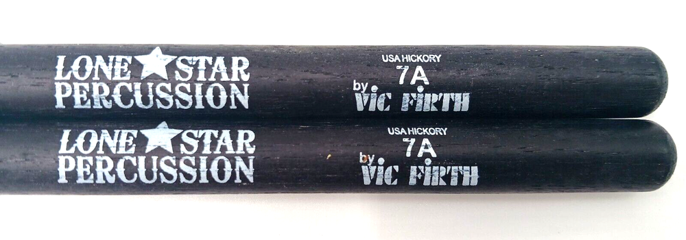 VIC FIRTH Lone Star Percussion 7A Model N7AB-CUSTOM Drum Sticks