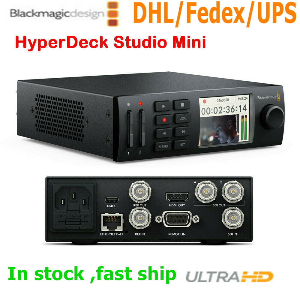 Blackmagic Design Hyperdeck Studio Mini ultra MD LCD recorder broadcast deck